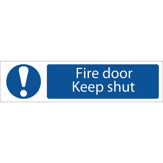 Genuine Draper 'Fire Door Keep Shut' Mandatory Warning Sign | 73104