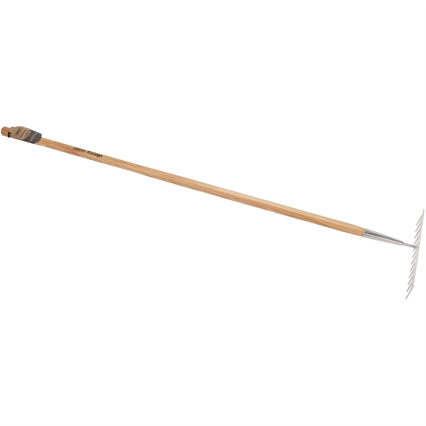 Draper Draper Heritage Stainless Steel Garden Rake with Ash Handle - 99015