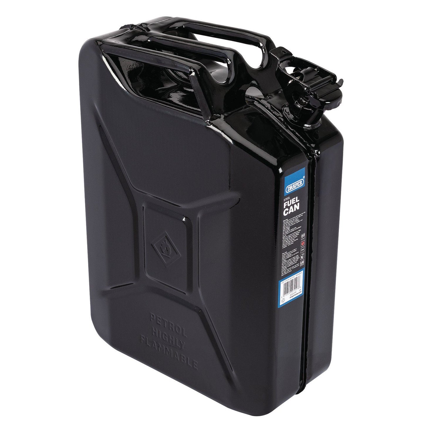 Draper 20L Steel Fuel Can (Black) SFC20L-BLACK/C - 07257