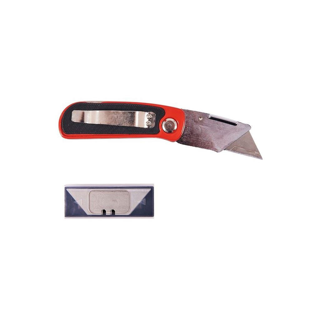 Amtech Folding Lock-Back Utility Knife - Cushion Grip - S0315