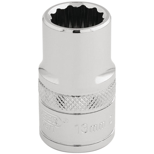 Draper Expert Quality 1/2" Square Drive Hi-Torq 12 Point Socket - 13mm - 33105