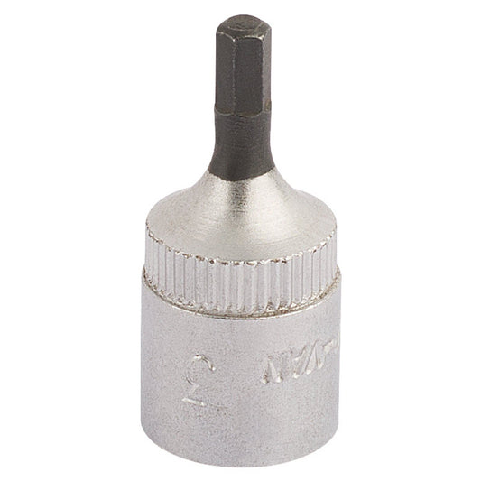 Draper 3mm 1/4" Square Drive Elora Hexagon Screwdriver Socket - 11124