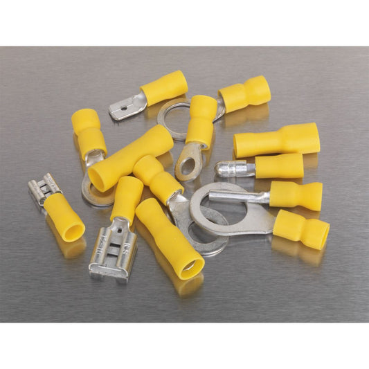 Sealey Crimp Terminal Assortment 140pc Yellow AB041YT