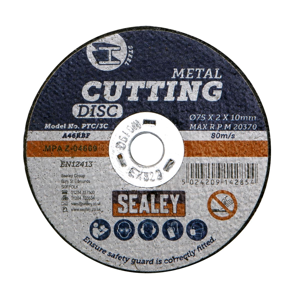 Sealey Cutting Disc 75 x 2mm 10mm Bore PTC/3C