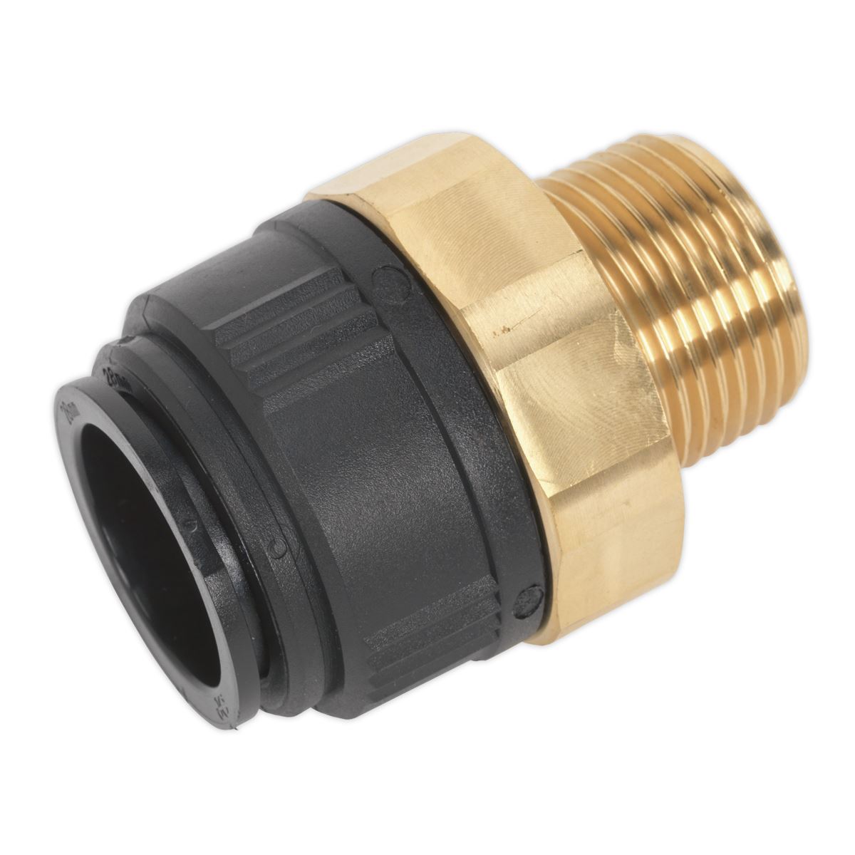 Sealey Straight Adaptor 28mm x 1"BSPT Brass (Speedfit - MM012808N) CAS28BSA