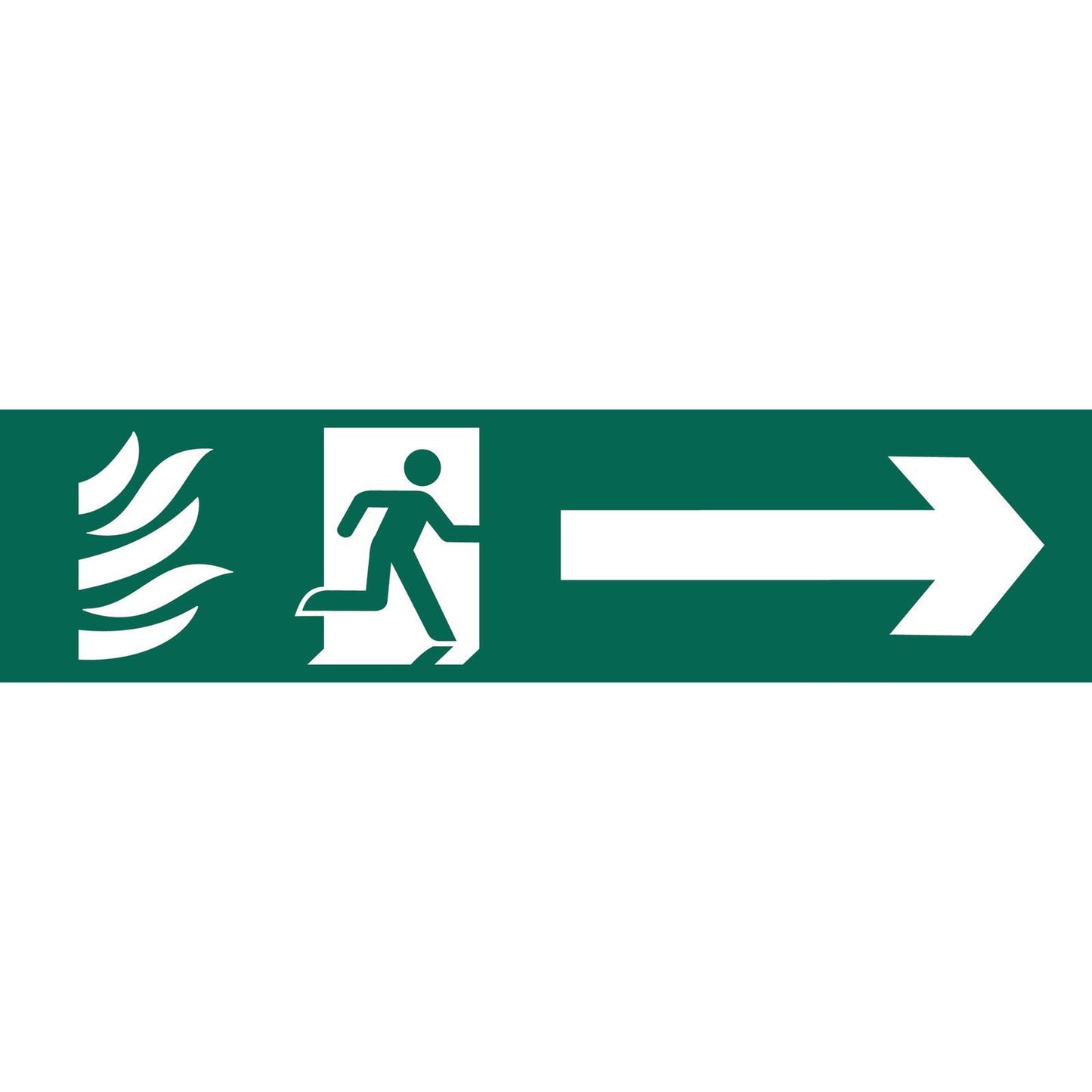 Genuine Draper 'Running Man Arrow Right' Safety Sign | 73164