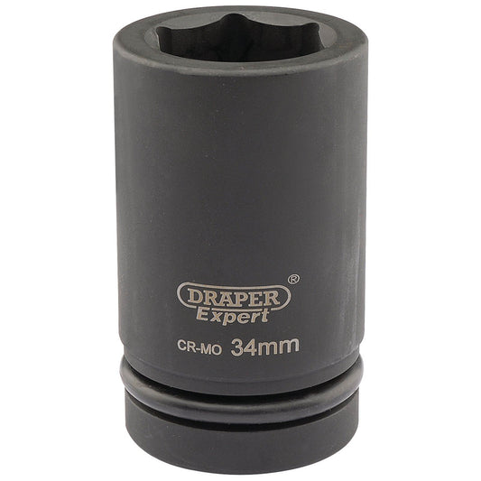 Draper Expert Expert 34mm 1" Square Drive Hi-Torq 6 Point Deep Impact Socket - 05148