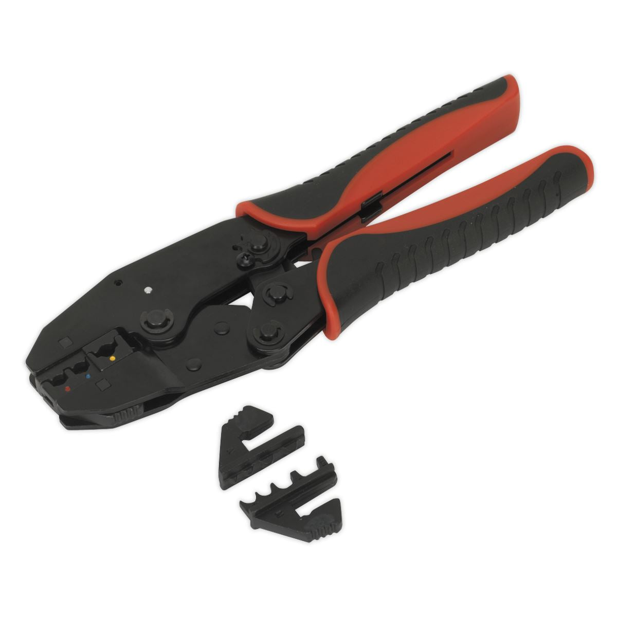 Sealey Ratchet Crimping Tool Interchangeable Jaws AK3857