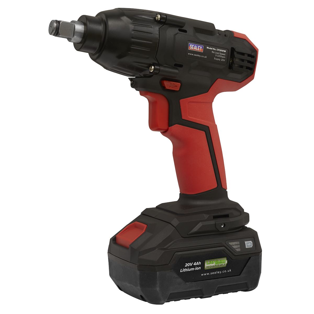 Sealey Impact Wrench 20V 1/2"Sq Drive 230Nm - Body Only CP20VIW