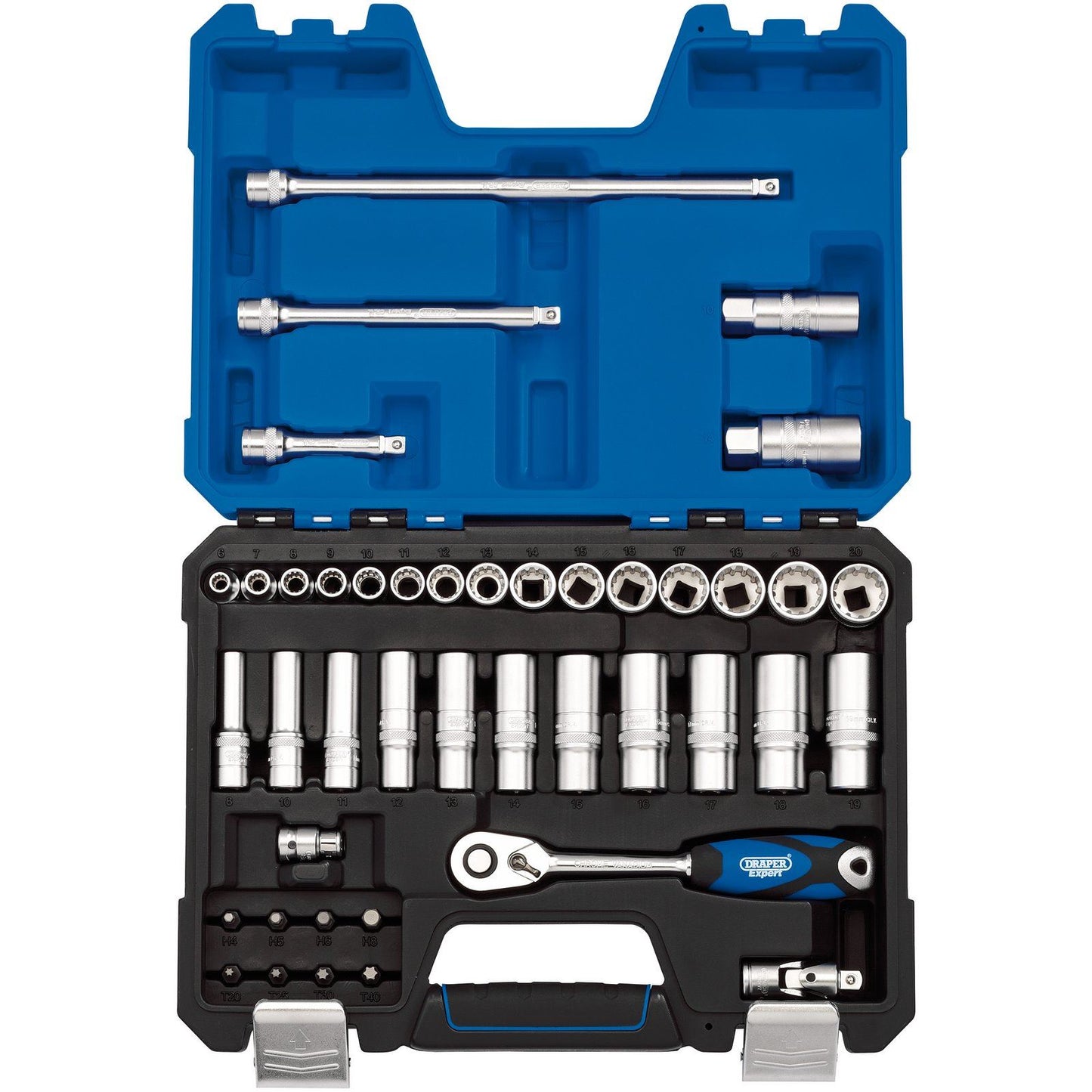 Draper Multi-Drive Metric Socket Set, 3/8" Sq. Dr. (42 Piece) - 16480