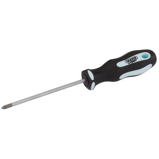 Draper Expert Quality PZ-Type No:0 x 75mm Soft Grip Screwdriver - 03457