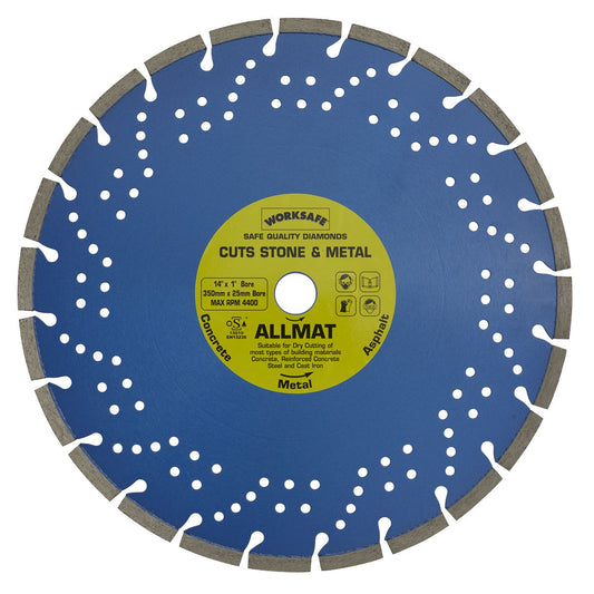 Sealey Platinum Allmat Diamond Blade 350 x 25mm WDPA350/25