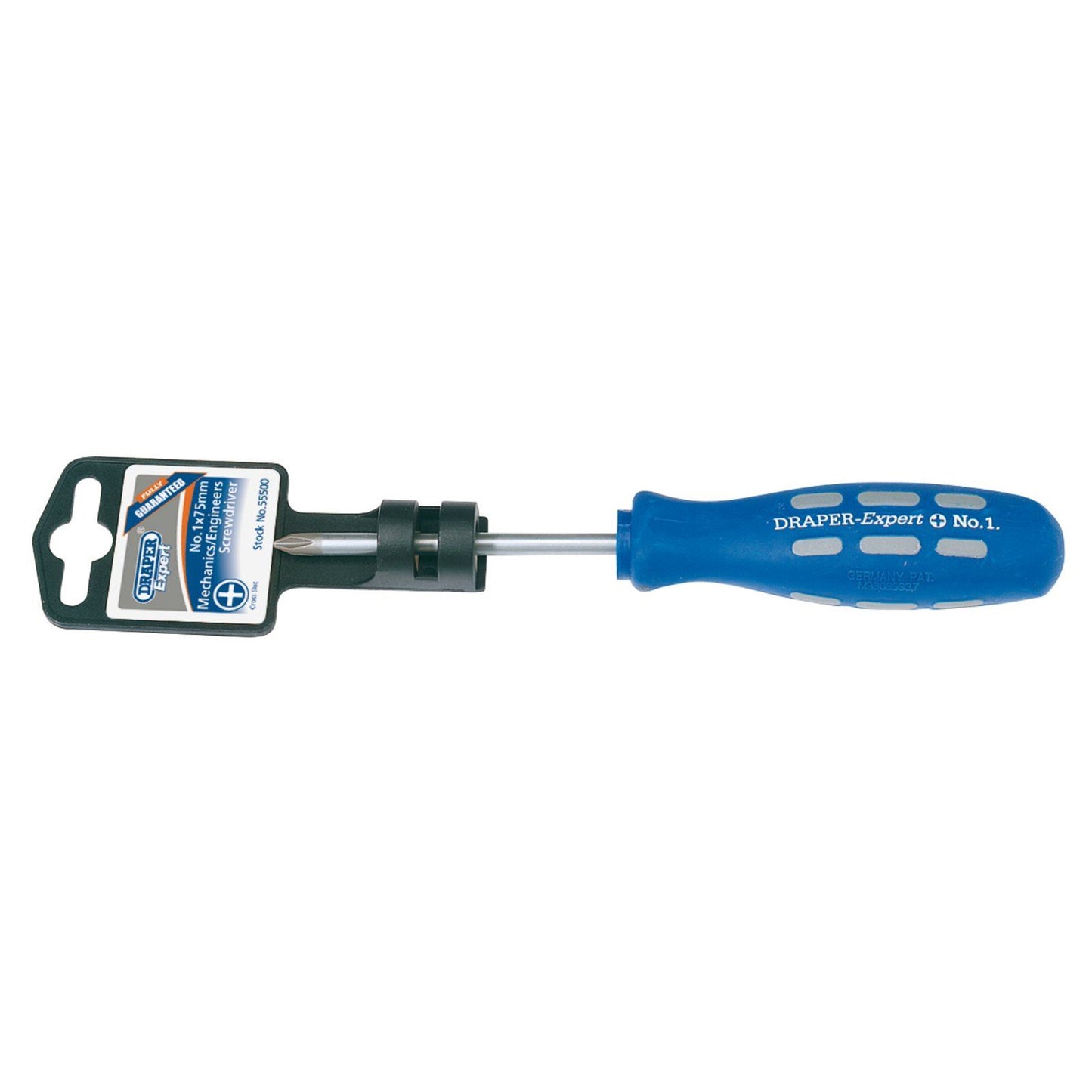 Draper Cross Slot Mechanics Screwdriver (No 1 x 75mm) - 55500