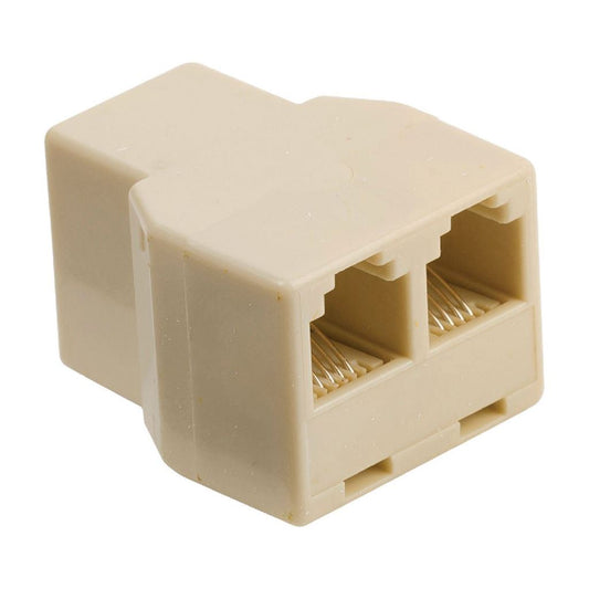 Glaxio RJ11 splitter RJ11 female to 2x RJ11 female ivory - TCGP90990IV