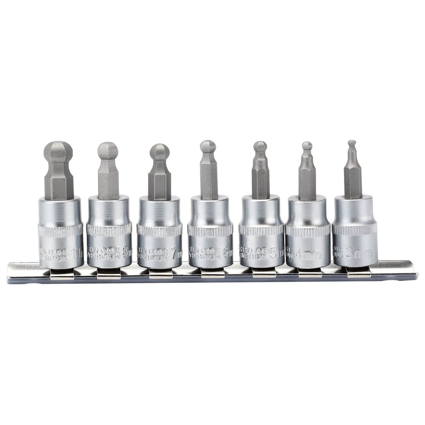 1x 7 Piece Draper Square Drive Hexagonal Socket Bit Set - 16296