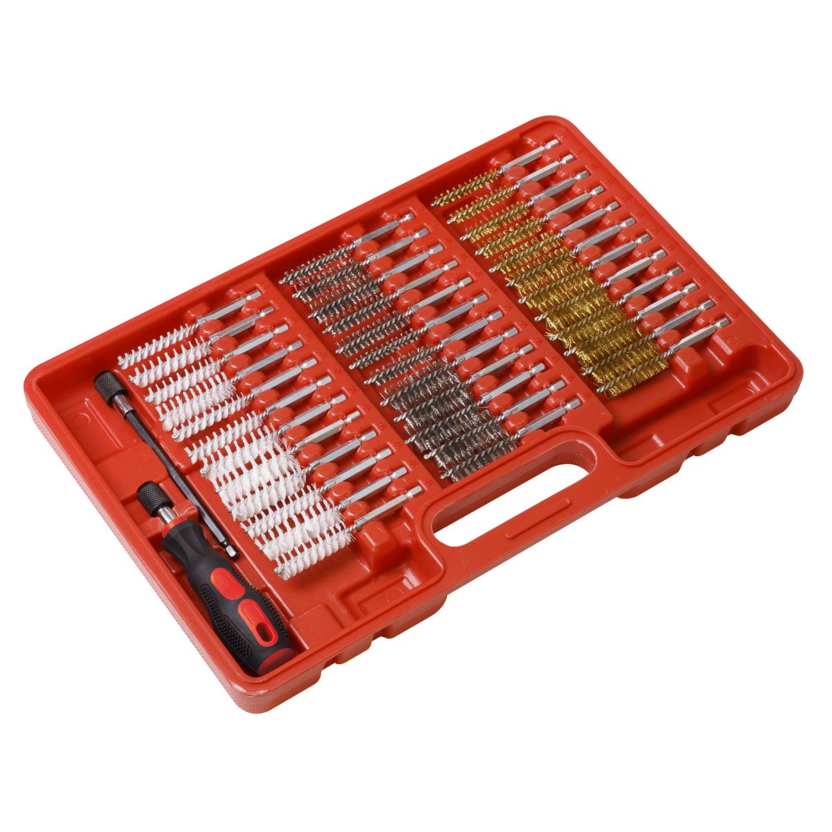 Sealey 38pc Cleaning Brush Set Injector Bore VS1910