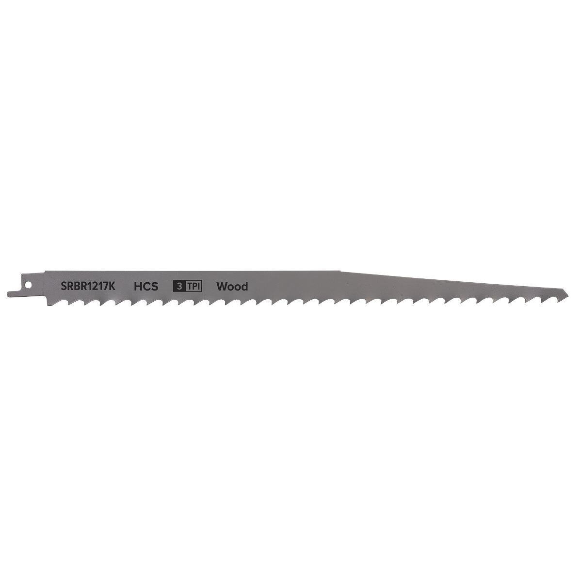 Sealey Reciprocating Saw Blade Pruning & Coarse Wood 300mm 3tpi-Pk5 SRBR1217K