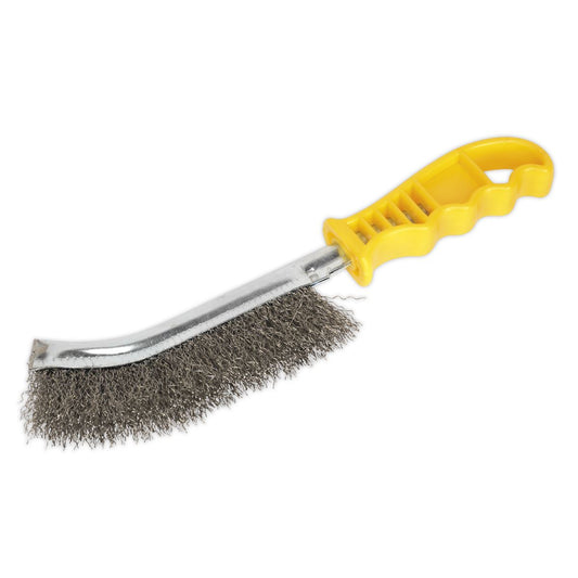 Sealey Wire Brush Stainless Steel Plastic Handle WB05Y