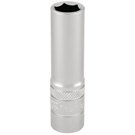 Draper Expert Quality 3/8" Square Drive Hi-Torq 6 Point Deep Socket - 11mm - 17544