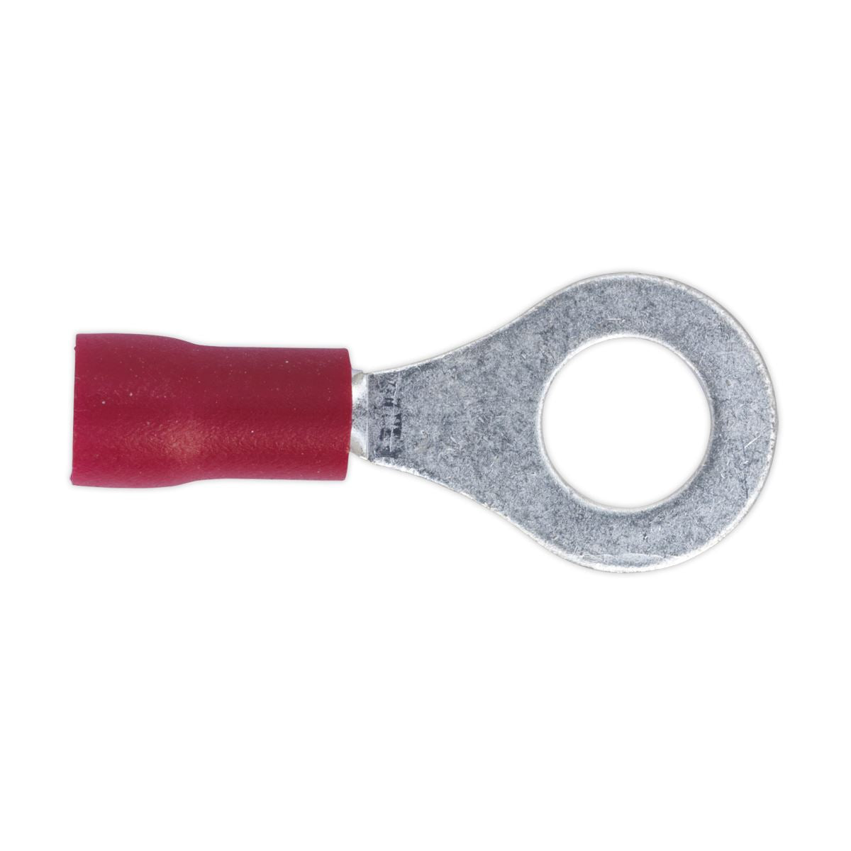 Sealey Easy-Entry Ring Terminal 6.4mm (1/4") Red Pack of 100 RT26