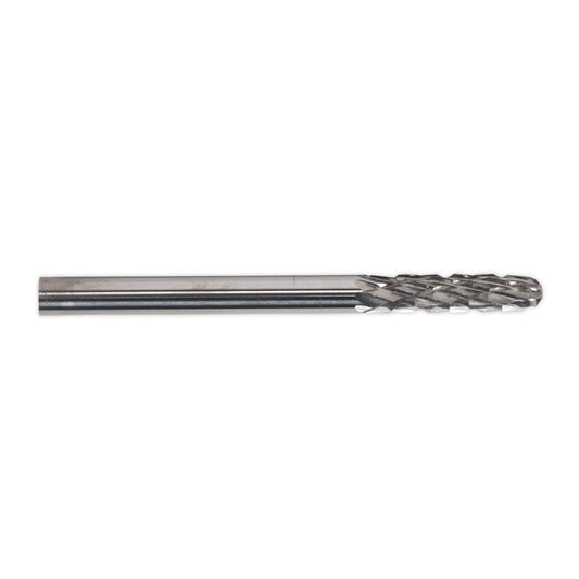 Sealey Micro Carbide Burr Ball Nosed Cylinder 3mm Pack of 3 MCB002