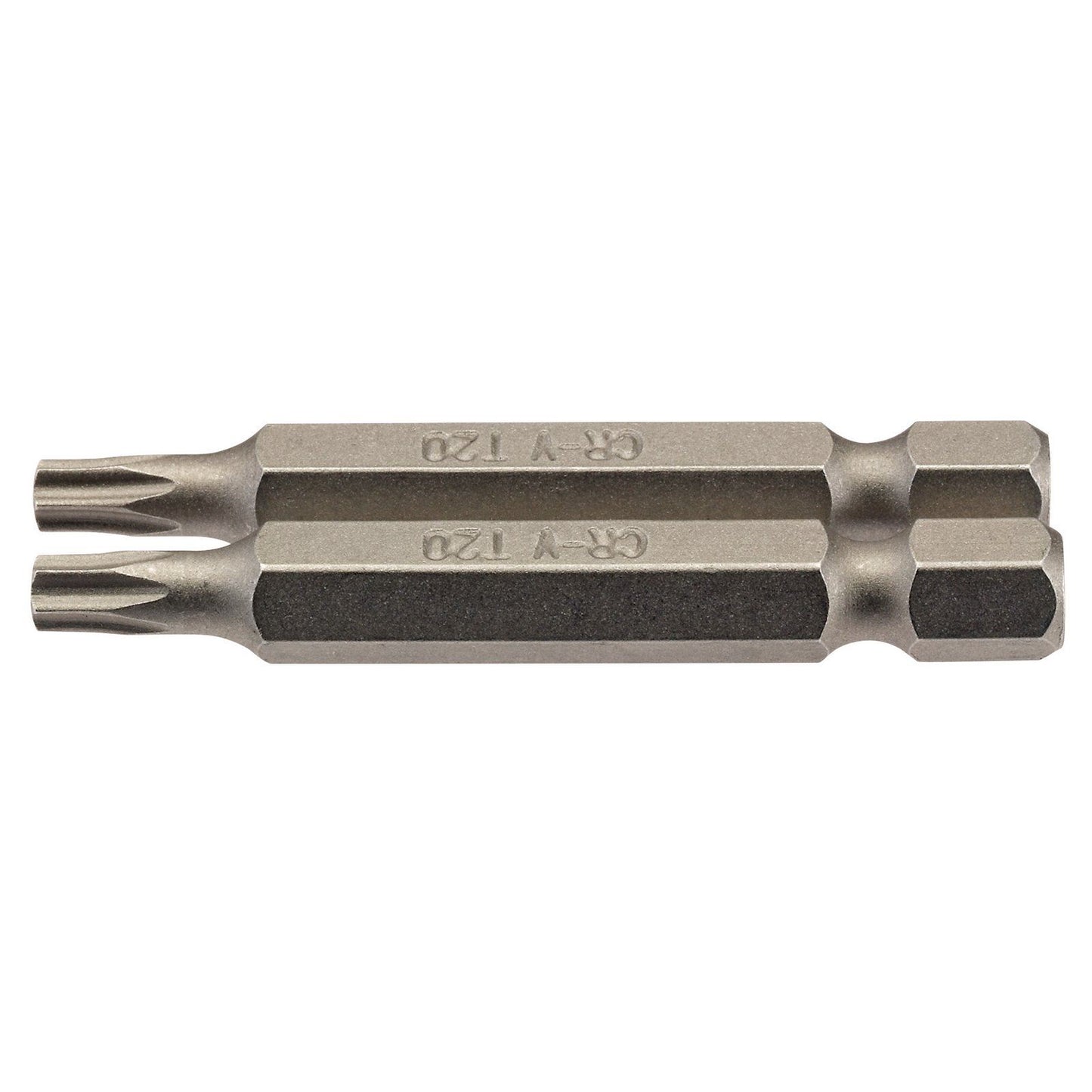 1x Pair of Draper T20 1/4" Hexagonal TX-Star Insert Bit - 50mm Long - 66488