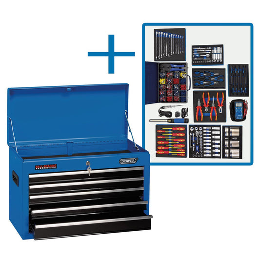 Draper Quailty AUTOMOTIVE ELECTRICIANS TOOL KIT inc 5 Draw Tool Chest 03564