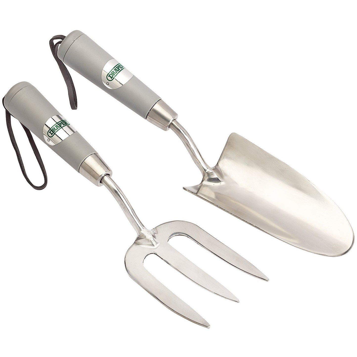 Draper Stainless Steel Weeding Fork and Trowel Gift Set Gardening Hand Tools - 83773