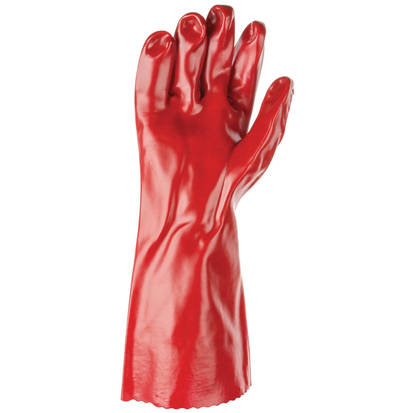 1 x pair Draper red pvc Gauntlets - 400mm - 16229