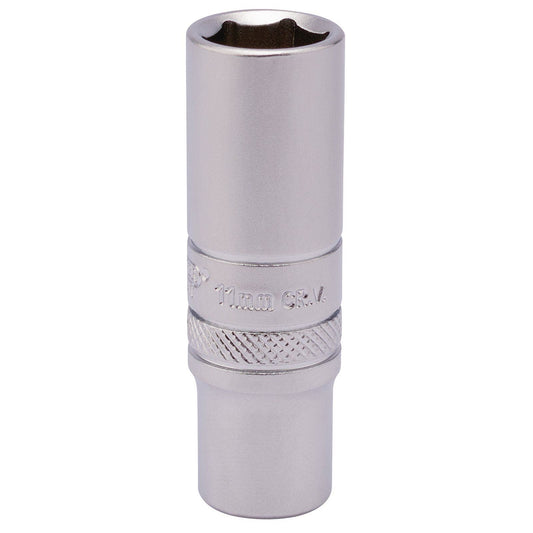 Draper Expert Quality 1/4" Square Drive 6 Point Deep Socket - 11mm - 82140