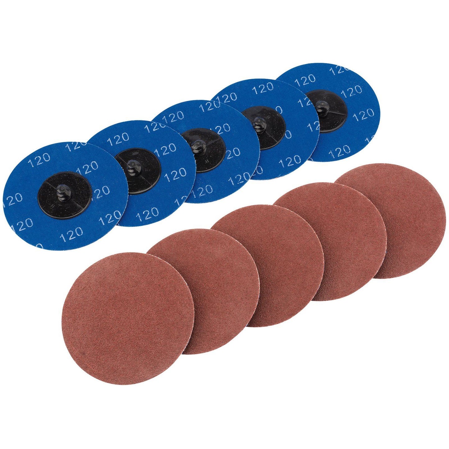 Draper SD3AB 10 x 75mm 120 Grit Aluminium Oxide Sanding Discs - 75617