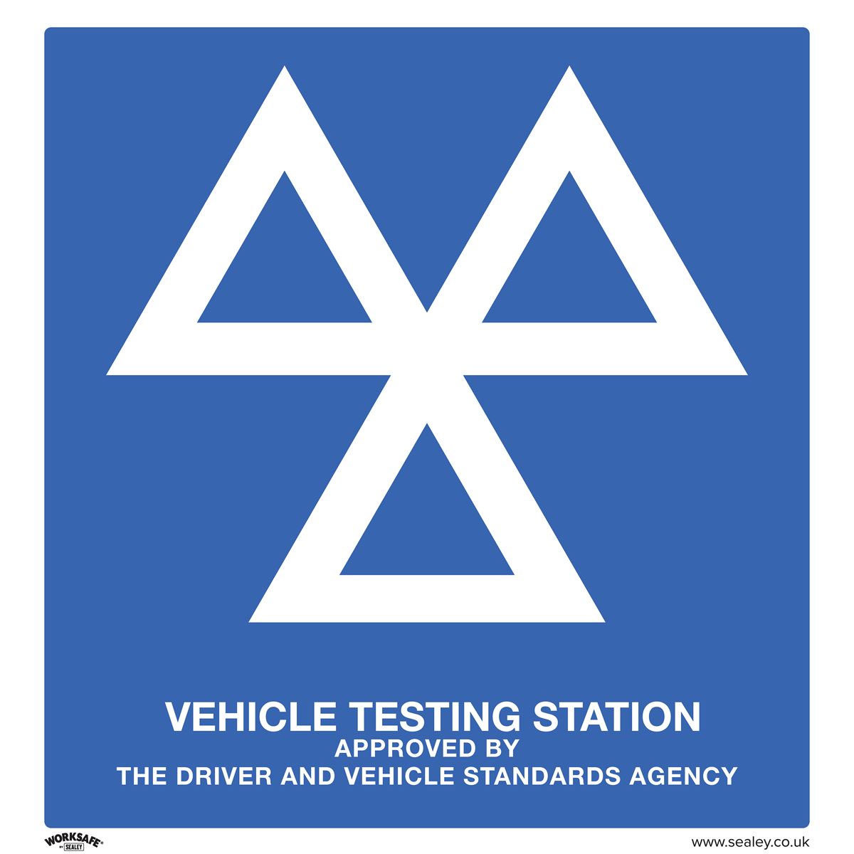 Sealey Safety Sign - MOT Testing Station - Rigid Plastic - Pk of 10 SS51P10