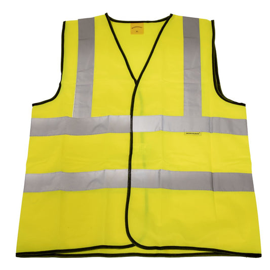 Sealey Hi-Vis Waistcoat (Site & Road Use) Yellow - X-Large 9804XL