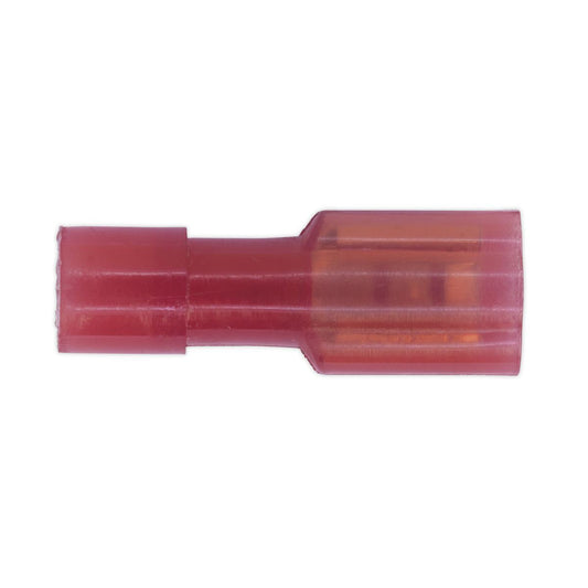 Sealey Fully Insulated Terminal 4.7mm Female Red Pack of 100 RT30