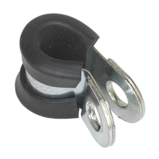 Sealey P-Clip Rubber Lined 8mm Pack of 25 PCJ8