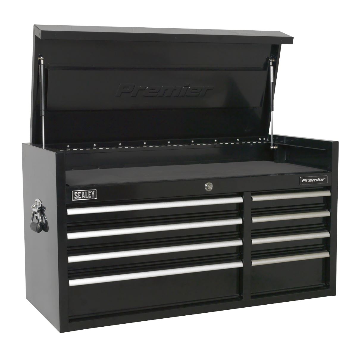 Sealey Topchest 8 Drawer 1040mm Heavy-Duty Black PTB104008