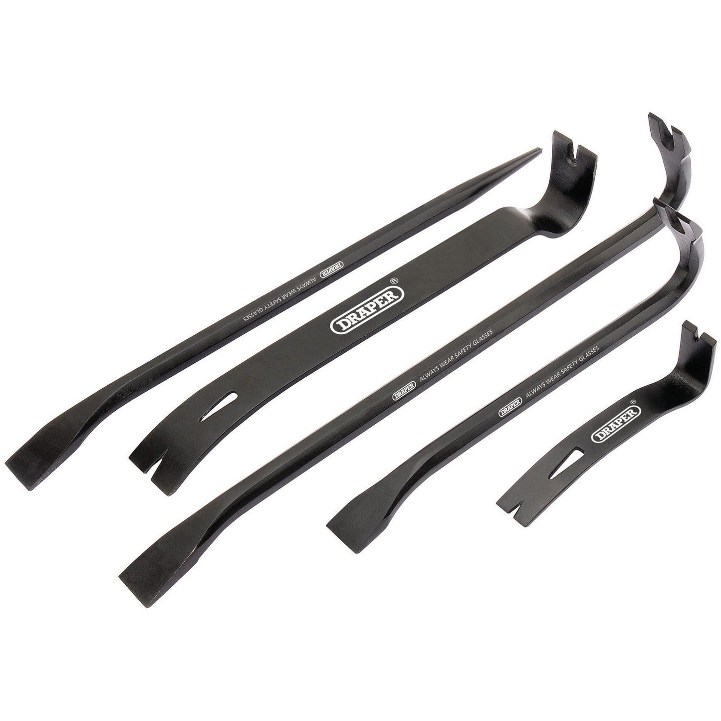 Draper 5pc Wrecking Bar Pry Bar Crowbar Crow Bar Set Kit 26123