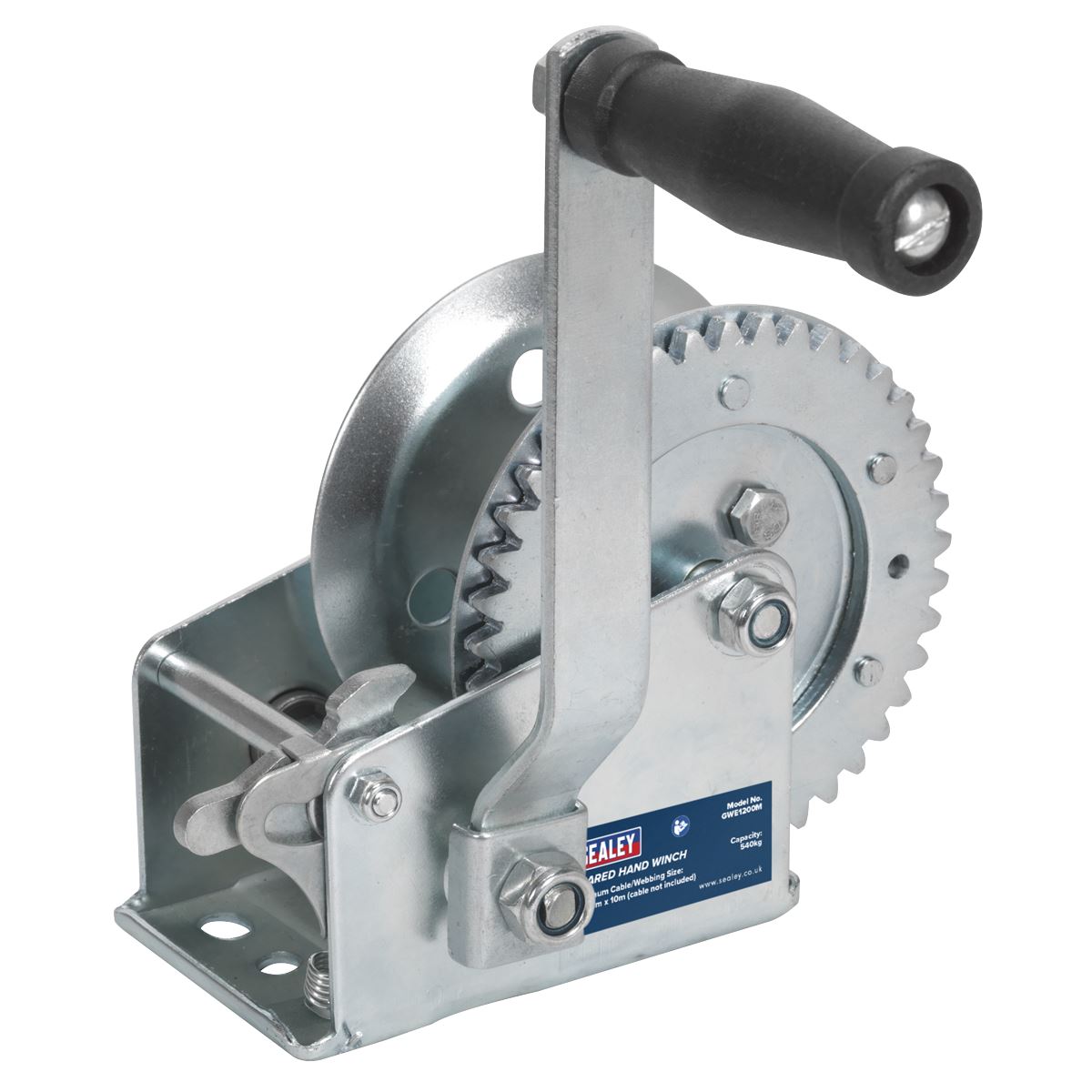 Sealey Geared Hand Winch 540kg Capacity GWE1200M