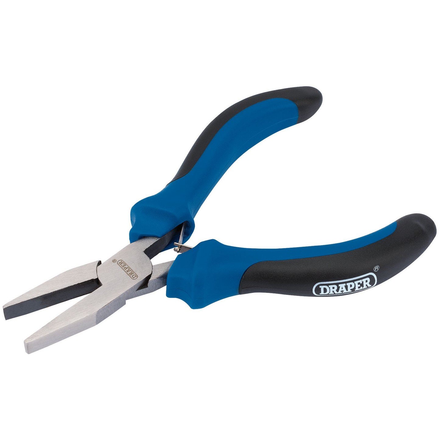 Draper Soft Grip Flat Nose Mini Pliers, 115mm - 12536