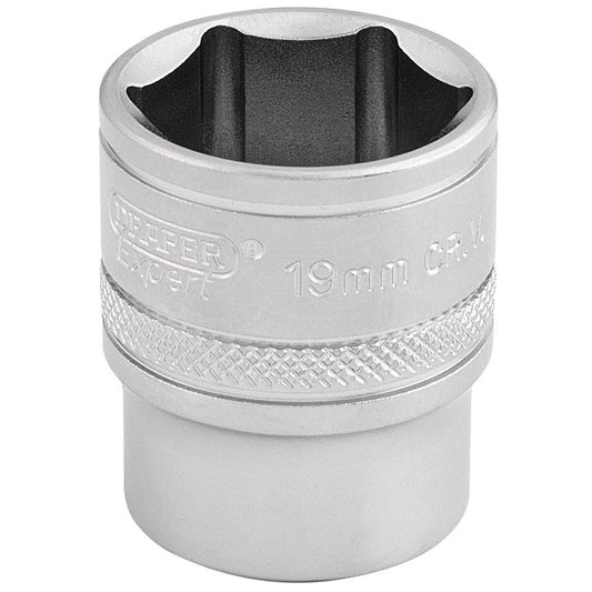 Draper 3/8" Square Drive 6 Point Metric Socket (19mm) - 16545