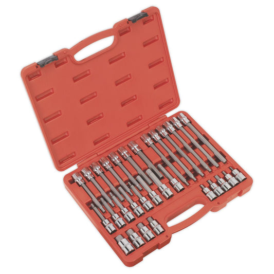 Sealey Hex Socket Bit Set 30pc 1/2"Sq Drive AK2196