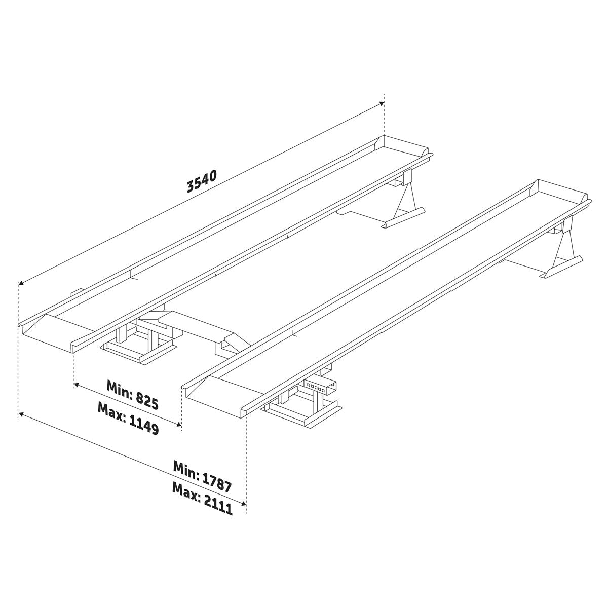 Sealey Car Lift/Ramp 3 tonne MR1