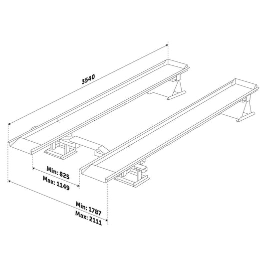 Sealey Car Lift/Ramp 3 tonne MR1