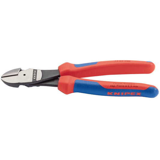 Knipex 200mm High Leverage Diagonal Side Cutter with Comfort Grip Handles - 88145