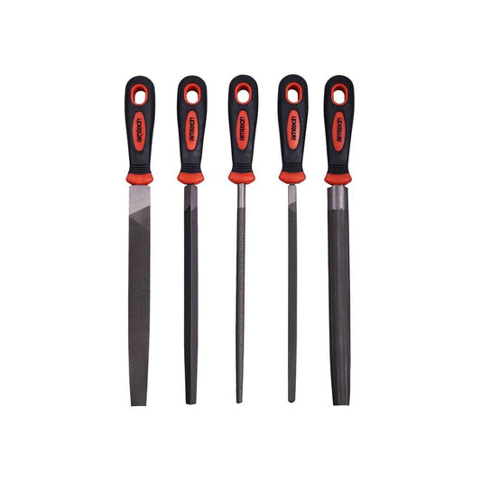 Amtech 5 Piece Engineers File Set 300mm (12") Heavy Duty Professional Quality - E1360