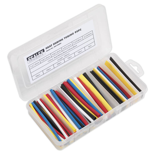 Sealey Heat Shrink Tubing Assortment 95pc 100mm Mixed Colours HST100MC