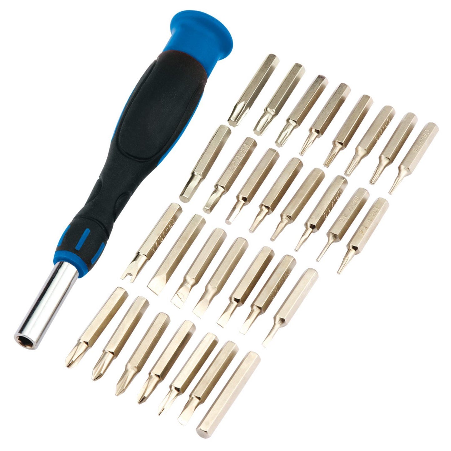 Draper 09550 31 Piece Precision Screwdriver Set torx,hex slot,cross,triangle