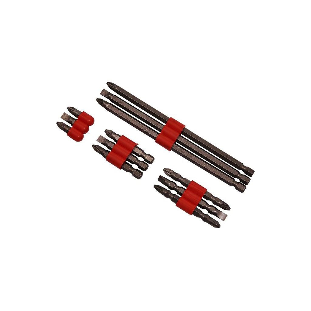 Amtech 12 Piece Assorted Power Bit Set Phillips/Pozi & Slotted Screwdriver - L2700