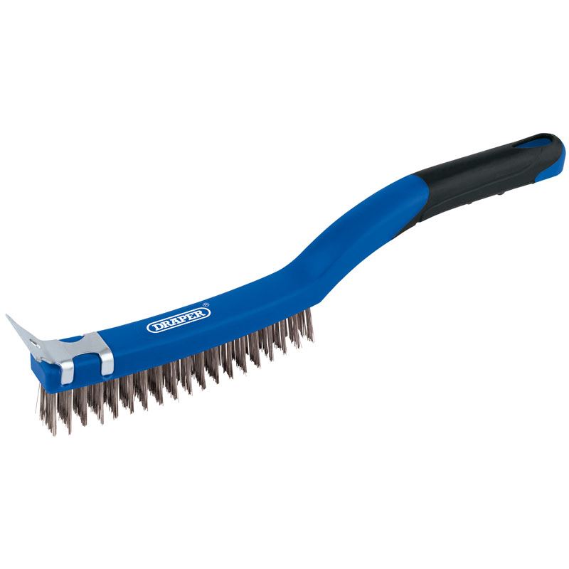 Draper 3 Row Wire Scratch Brush With Scraper - 17180