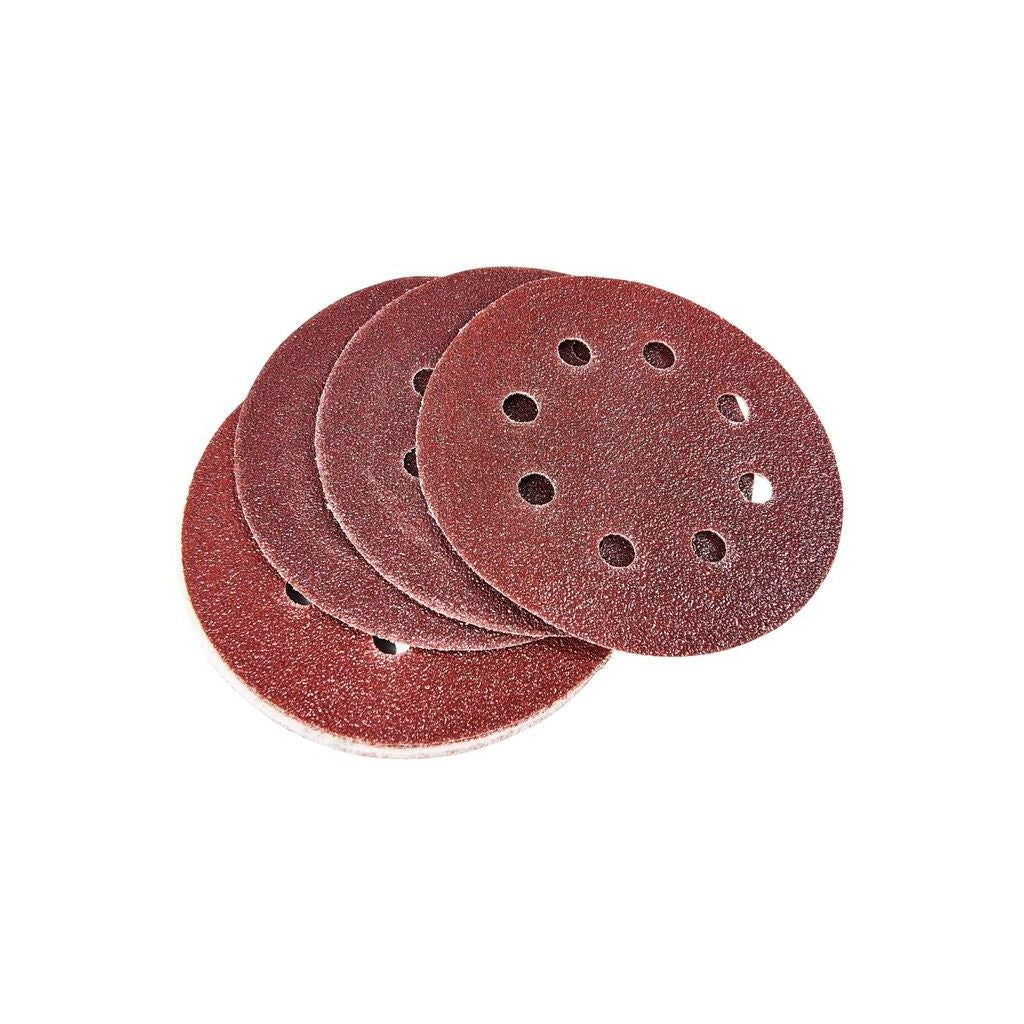 Amtech 10x 115mm Circular Sanding Sheet Disk Round Hook & Loop P60 Grit - V4060